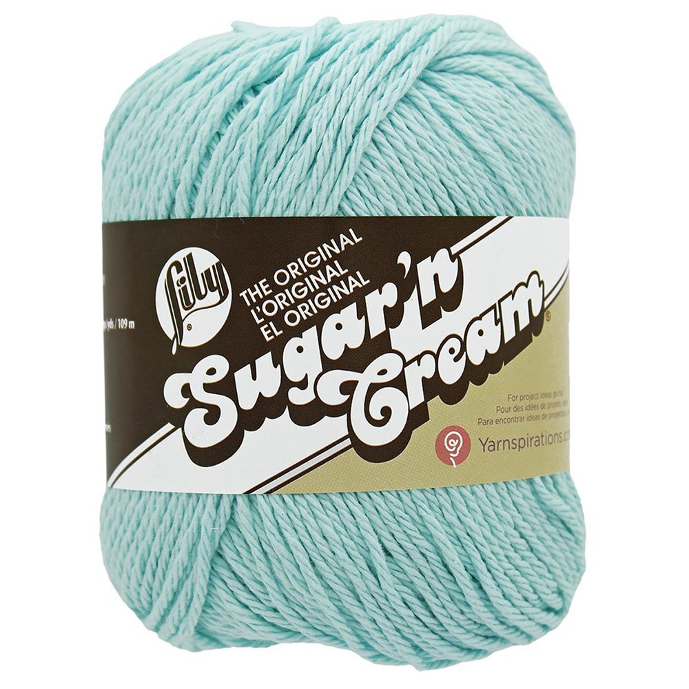 Spinrite, Sugar'n Cream, 100% Cotton, 4 ply, Yarn, Robins Egg